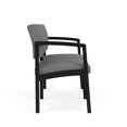 thumbnail image 4 of Lenox Steel Causeuse de Réception et Salle d'Attente / Acier Noir / Gris Pâle, 4 of 5