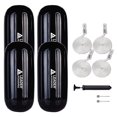 thumbnail image 1 of Leader Accessories Hole Through Middle Ribbed Inflatable Black 8''x20'' Boat Fender Pack of 4 Includes 3/8'' Fender Lines Pack od 4 and Pump to Inflate, 1 of 4