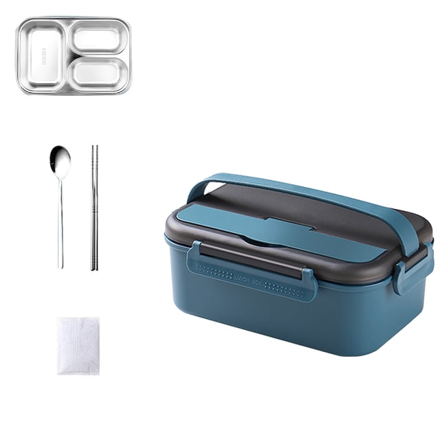 Dvkptbk Lunch Boîte à Portable en Acier Inoxydable Autochauffante, Boîte Isotherme, Boîte à Lunch pour Étudiant, Boîte à Lunch Autochauffante pour l'Extérieur Cadeaux de Rentrée