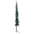 thumbnail image 3 of vidaXL Slim Artificial Half Christmas Tree with Stand Green 180 cm, 3 of 5