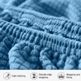thumbnail image 4 of Headboard Covers Slipcover, Resilient Bed Headboard Covers, Small Embroideries Dusting Protector Cover For Upholstered Headboard, 4 of 9