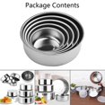 thumbnail image 4 of Lefu Stainless Steel Mixing Bowls with Lids (5 Piece), 4 of 10