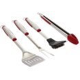 thumbnail image 1 of Four Piece Stainless Steel Soft Grip Barbecue Tool Set, 1 of 2
