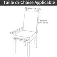 thumbnail image 1 of Baohd Lot de 6/lot Housse de Chaise pour Toutes Occasions, Élastique Excellent, Taille Unique, 1 of 6
