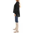 thumbnail image 4 of Women Long SLeeve V Neck Irregular Hem Tunic Top, 4 of 5