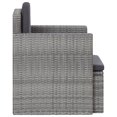 thumbnail image 2 of vidaXL Chaise de Jardin avec Coussins en Rotin Gris, 2 of 4