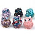 thumbnail image 4 of Hibou en Résine Cristal Naturel Équilibrant Reiki et Chakra pour Cadeaux, 4 of 5