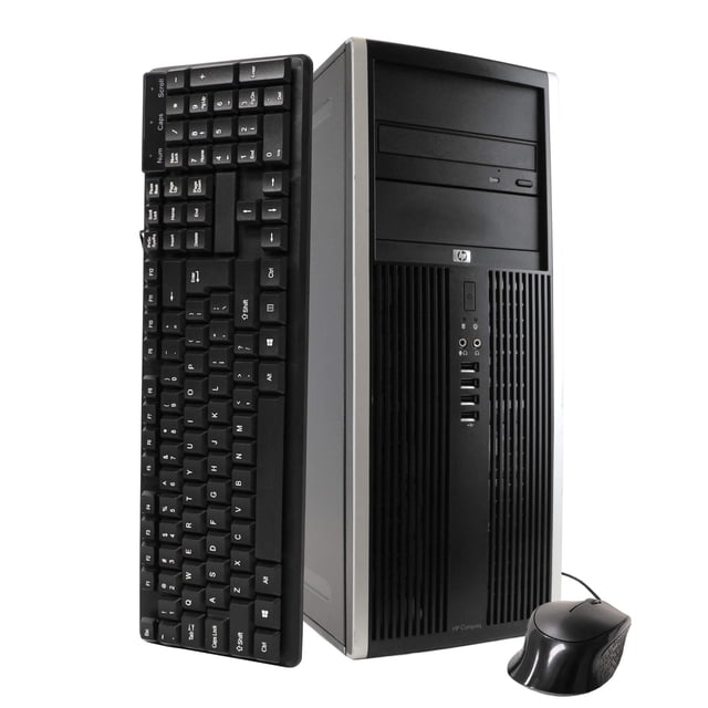 HP Compaq Elite 8100 Tower Computer PC, 3.20 GHz Intel i5 Dual Core Gen 1, 4GB DDR3 RAM, 500GB SATA Hard Drive, Windows 10 Home 64 bit (Refurbished Grade B)
