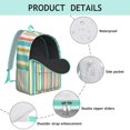 thumbnail image 3 of Colorful Abstract Art Backpack, Fashionable School Bag with Psychedelic Tie Dye Pattern, Rainbow Gradient, and Graffiti Pop Art Vibe, 3 of 5