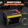 thumbnail image 4 of BalanceFrom 3-in-1 Foam Plyo Jump Box, Plyometric Home Gym Workout Equipment, Multicolor, 4 of 7