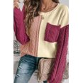 thumbnail image 1 of FOLUNSI Chandail Chic Rose Tan - Épaule Tombante, Chaleur Douillette!, 1 of 8