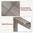 thumbnail image 4 of Ourlova 63-inch Retro Gray Rectangular Dining Table for 4 6 People Spacious Tabletop Easy Assembly for Kitchen and Living Room, 4 of 6