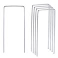 thumbnail image 1 of Unique Bargains 4' U Shape Garden Landscape Staples Galvanized Silver Tone (20 Pack), 1 of 5