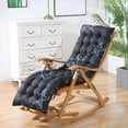 thumbnail image 4 of SLYNSHome Clearance Lounger Cushions Rocking Chair Cushions with Print Non-Slip Soft Rocker Chair Pads for Indoor Outdoor Furniture, 4 of 8