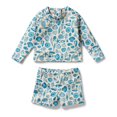 thumbnail image 1 of Wilson+Frenchy Rashie Swim Set - Shells (12-18 Months, 10-12 kg), 1 of 1