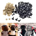 thumbnail image 2 of yuksok 100 Pieces Plastic Triangle Nose Noses Plastic Teddy Eyes Eyes, 2 of 9