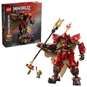 LEGO NINJAGO L'ensemble du bâtiment du Chevalier du Feu Mech - Kit modèle avec Kai Minifigure de Legends Monstrosity - Décor de chambre pour adolescents - Cadeau pour adolescents garçons et filles, Âges 14+ - 71846