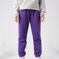 thumbnail image 5 of CHUANK Kids Boys Girls Sweatpants Workout Pants High Waisted Drawstring Trackpants Cinch Bottom Trousers, 5 of 5