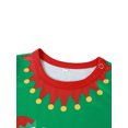 thumbnail image 4 of Family Matching Pajama Soft Cartoon Elf Printed Tops Striped Long Pants Parent-child Home Clothes, 4 of 6