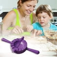 thumbnail image 2 of Empanada Maker Dumpling Mold, 4 Inch Ravioli Pierogi Press, 2 in 1 Dough Cutter Sealer, Plastic Calzone Pot Pie Maker, Kitchen Tool for Hand Pie Turnover Samosa Gyoza, A Chaotic Mold, 2 of 5