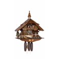 thumbnail image 1 of Cuckoo Clock Black forest house, turning mill-wheel, 1 of 1