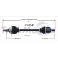 thumbnail image 4 of TrakMotive Arbre d'Axe de CV HO-8043 Premium; Remplacement OEM, 4 of 5