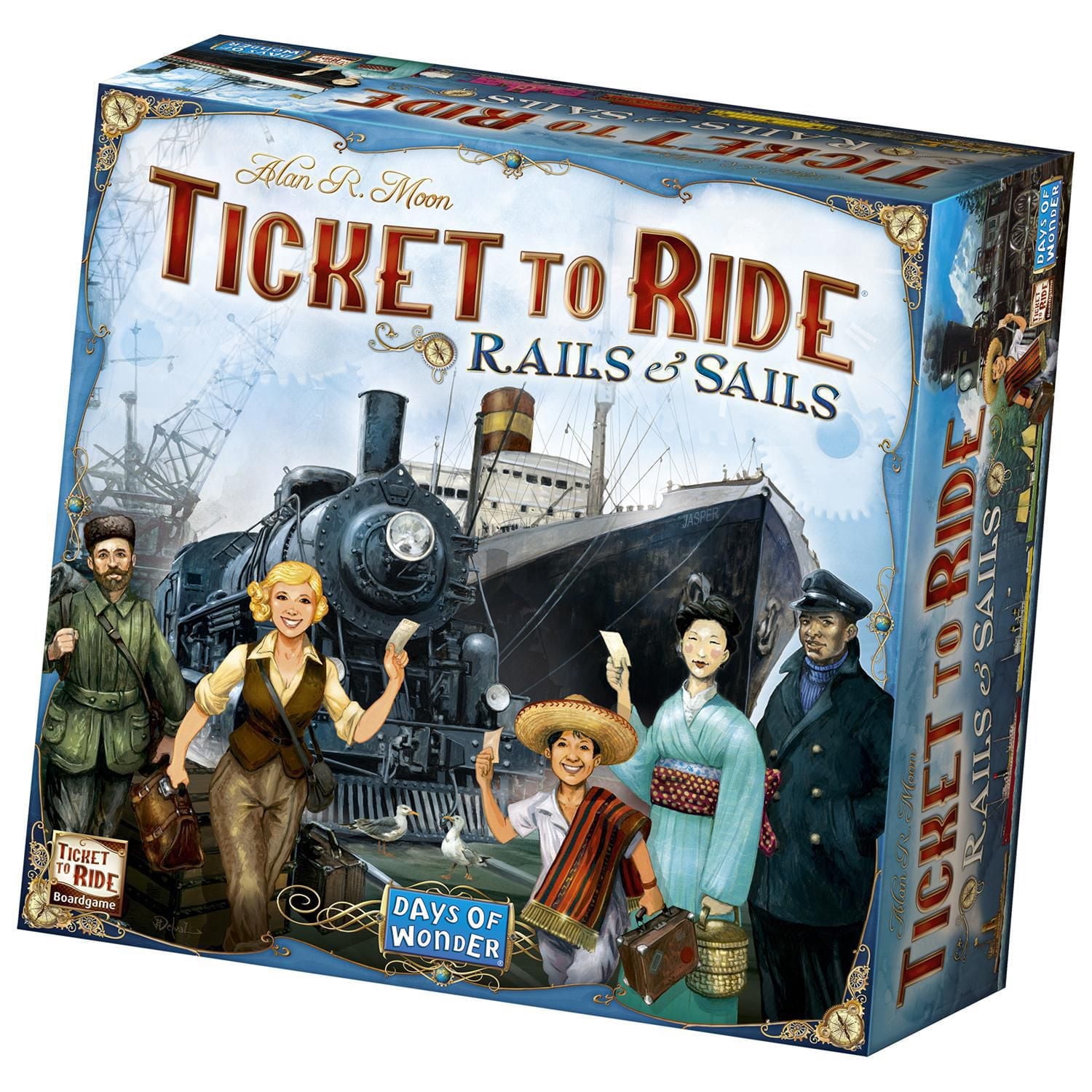 Ticket to Ride: Rails & Sails – English Edition – Global Strategy Board Game – Ages 10+, by Asmodee / Days of Wonder