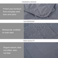 thumbnail image 4 of L Shape Sofa Slipcover Reversible Sectional Couch Cover Water Repellent Superfine Fiber Sofa Cover Furniture Protector, 4 of 9