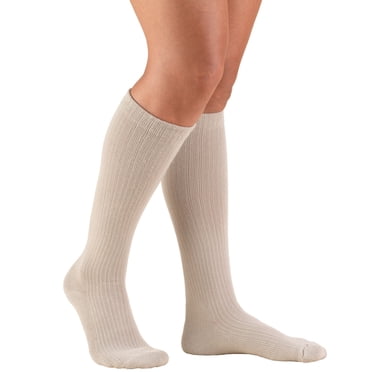 Truform Bas Décontractés Jusqu'au Genou : 10 - 20 mmHg, Beige, Grand