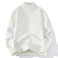 thumbnail image 1 of RKSRN Mens Sweater Fall Winter Warm Winter Casual Fashion Color Block Design Long Sleeved Round Neck Sweater Soft Loose Sweaters, 1 of 3
