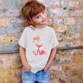 thumbnail image 2 of TZEWGL Hauts pour Enfants Imprimé Graphique Col Rond Manches Courtes Ample pour Filles Garçons Taille 12-13T, 2 of 4