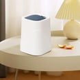 thumbnail image 4 of COM1950s Desktop Trash Can with Lid,Small Office Waste Bin for Desk and Bedroom,Portable Compact Size 7.1X4.9X4.9 Inches,Durable Plastic Easy Open Design, 4 of 9