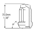 thumbnail image 2 of SPLN-CAR-M12 1.25 1P Lug Nut, 2 of 3