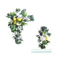 thumbnail image 1 of 2pcs Artificial Flower Swag Arch Decor，Floral Swag Fake Garland for Floral Arrangement Swag Centerpiece Reception Backdrop Decoration, 1 of 10