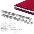 thumbnail image 4 of 100pcs A4 Binding Wire 100 Sheets Capacity Wire Binding Spine 1/2in Diameter 34 Double  3:1 Pitch, 4 of 8
