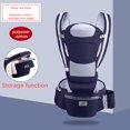 thumbnail image 3 of Multifunctional Newborn Baby Carrier Sling Wrap Versatile Backpack Front Back, 3 of 9