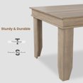 thumbnail image 4 of Farmhouse Dining Table for 4-6 – 63" Large Rectangular Wooden Kitchen Table – Heavy-Duty 81 lbs Frame, Stable Build – Perfect for Dining Room, Family Gatherings, 4 of 9