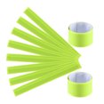 thumbnail image 1 of KAKOWELY Bracelet de Poignet en PVC 10 Pcs Bracelet de Poignet en PVC Bandes à Claquer Bandes Réfléchissantes pour Course de Nuit Brassards de Sécurité pour Marche Randonnée Jogging (Jaune) 11.81"X1.18"X0.04 Pouces, 1 of 4