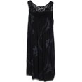 thumbnail image 1 of Bellella Robe Débardeur Femme Dentelle Patchwork Col Rond Robe d'Été Plissée Couture Couleur Noir TG, 1 of 2