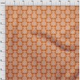 thumbnail image 4 of oneOone Silk Tabby Orange Fabric Asian Block Sewing Craft Projects Fabric Prints By Yard 42 Inch Wide, 4 of 5