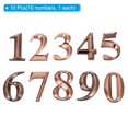 thumbnail image 3 of Unique Bargains House Numbers 3D Mailbox Numbers 0-9 for Outside, 10Pcs Large Numbers , Bronze, 3 of 7