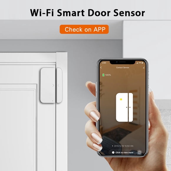 PEONAVET Alarm System Alarm System Wifi Door Sensor Remote Alarm Reminder Google- Linkage APP Alarm Situation Query