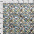 thumbnail image 3 of oneOone Rayon Brown Fabric Florals Craft Projects Decor Fabric Printed By The Yard 56 Inch Wide, 3 of 4