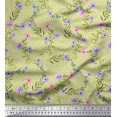 thumbnail image 1 of Soimoi Polyester Crepe Fabric Dot,Leaves & Floral Decor Fabric Printed Yard 52 Inch Wide, 1 of 3