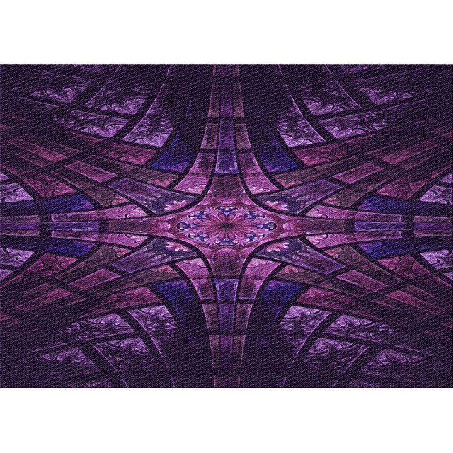 Ahgly Tapis Rectangulaire Lavable en Machine Intérieur Transitionnel Violet Profond, 8 Pieds x 12 Pieds