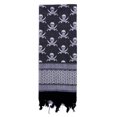 thumbnail image 1 of Rothco Skulls Shemagh Tactical Desert Scarf - White / Black, 1 of 2