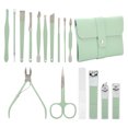 thumbnail image 1 of Ensemble de Coupe-Ongles, Ensemble de Manucure 16pcs Kit d'Outils de Beauté en Acier Inoxydable Ensemble de Manucure Design Simplifié, 1 of 14