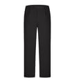 thumbnail image 4 of Men's Casual Dress Pants Button Waist Flat Front Pant Straight Leg Trousers, 4 of 6