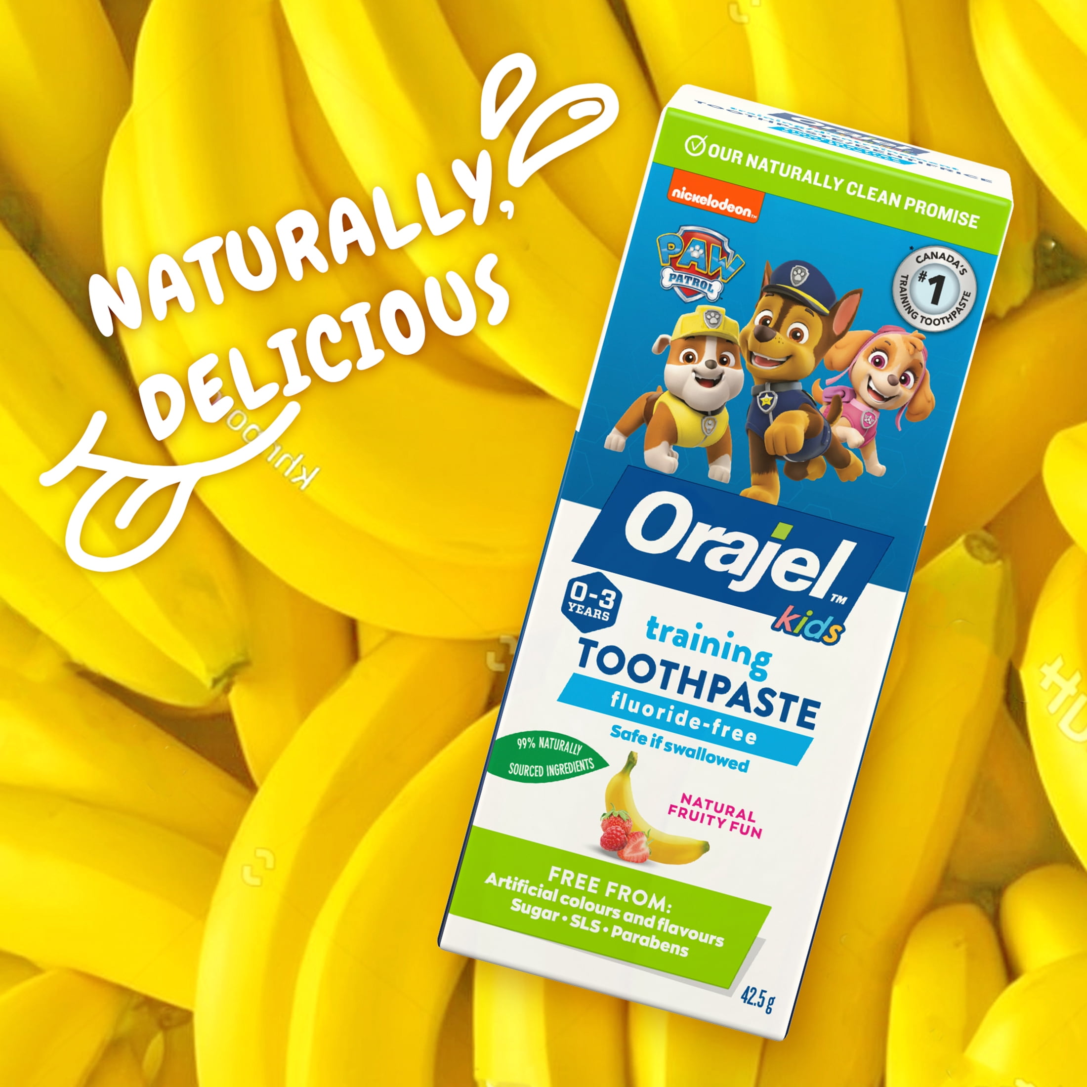 Dentifrice d’entraînement sans fluorure PAW Patrol Orajel Enfants