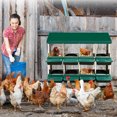thumbnail image 2 of Chicken Nesting Boxes – 8 Hole Heavy Duty Metal – 2-Tier with Swing Perch & Egg Collection – for Chicken Coop – Green, 2 of 22